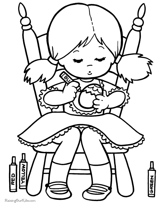 happy easter coloring pictures. Easter colouring pages for kid