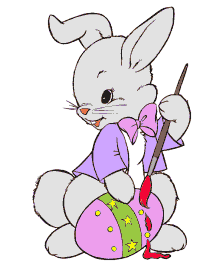 Easter bunny to color
