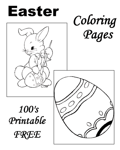 Free Easter coloring pages for kids!